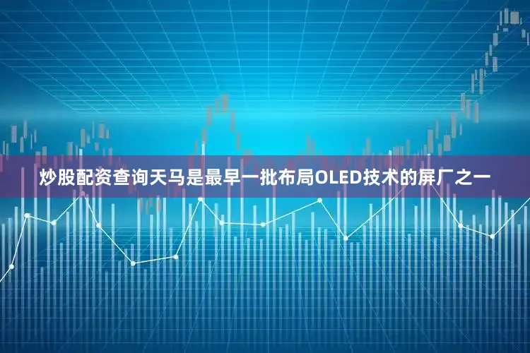 炒股配资查询天马是最早一批布局OLED技术的屏厂之一